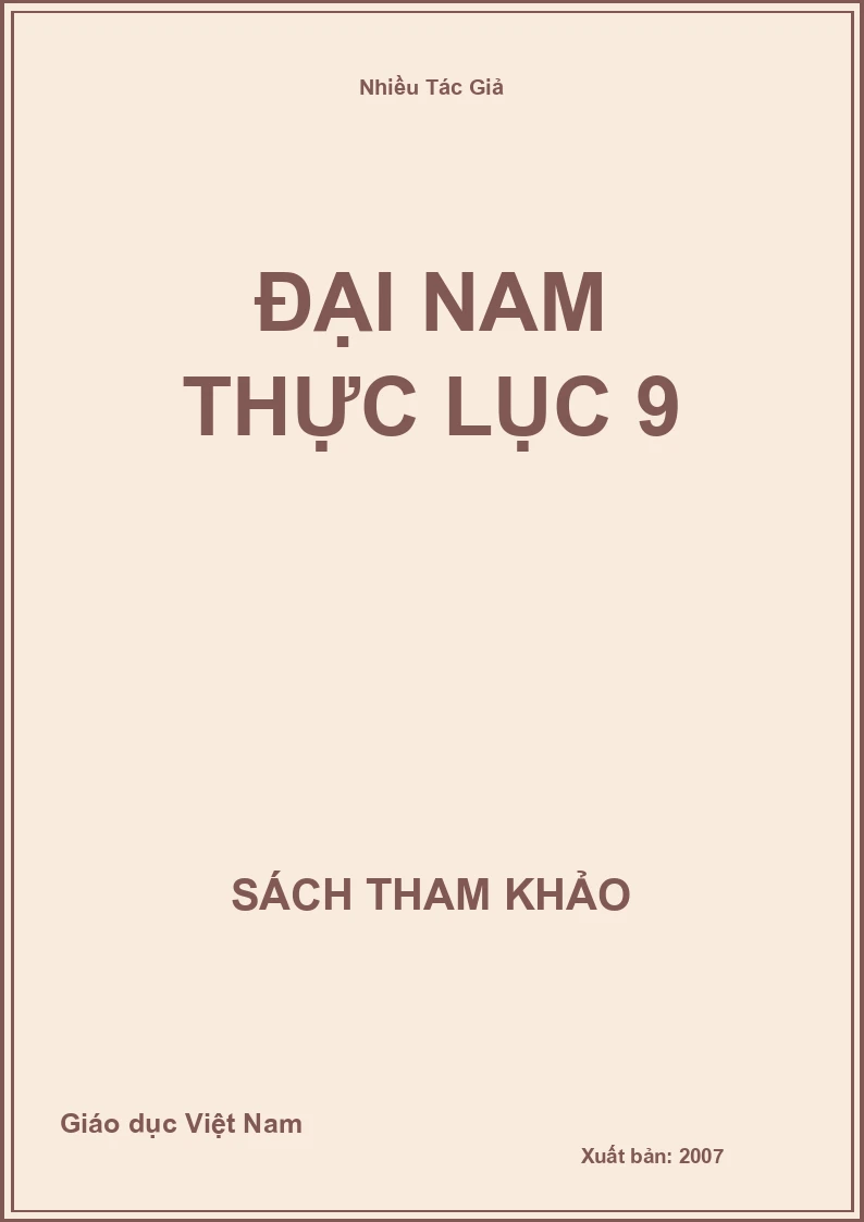 Đại Nam thực lục 9