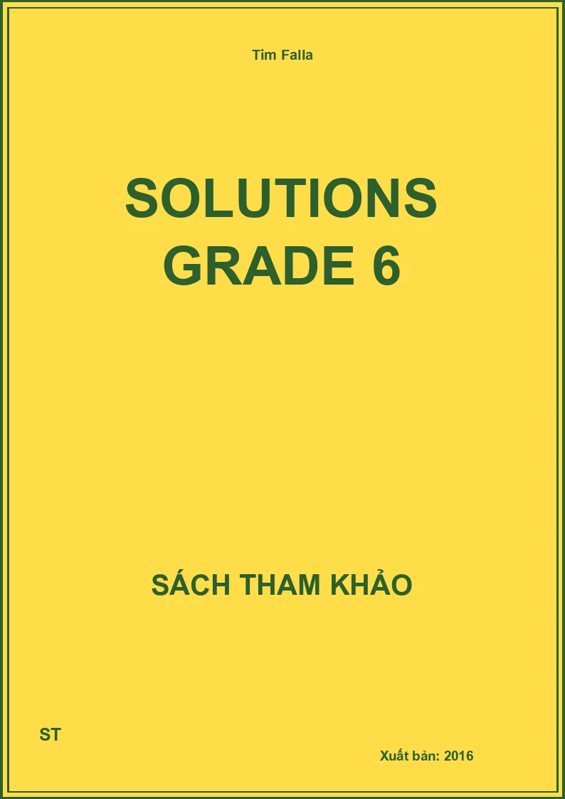 Solutions Grade 6