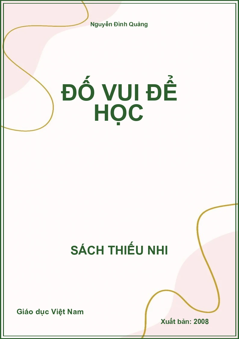 Đố vui để học