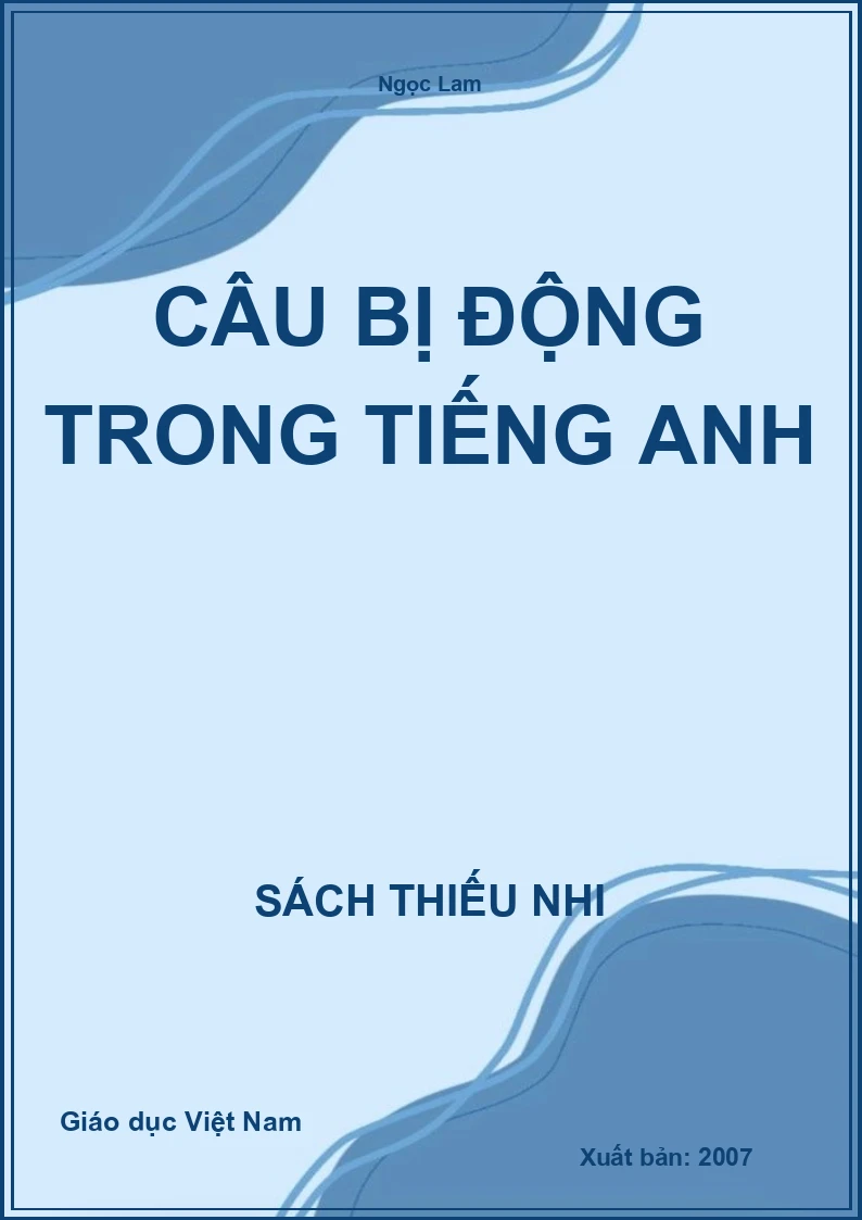 Câu bị động trong tiếng Anh
