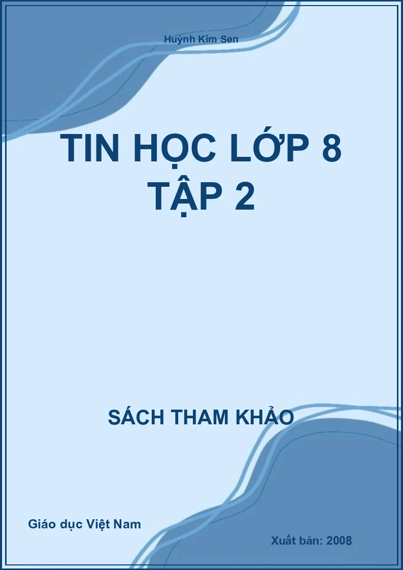 Tin học lớp 8 tập 2