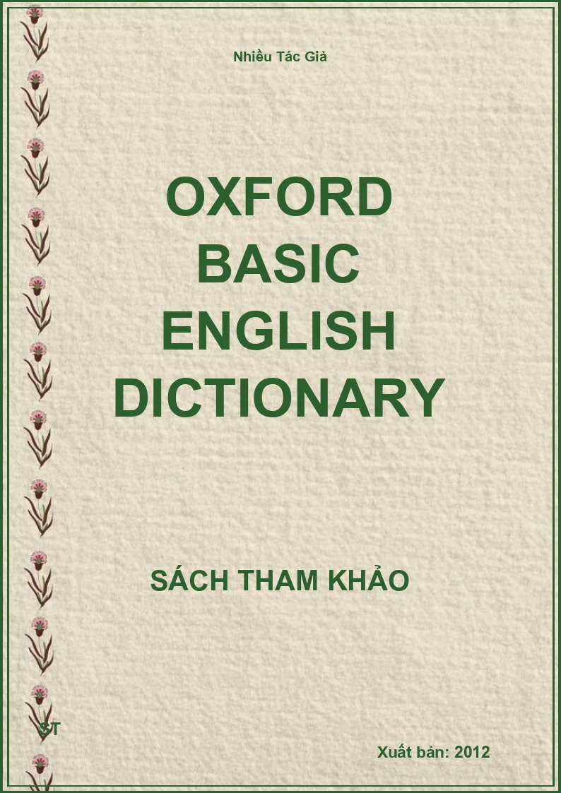 Oxford basic English dictionary