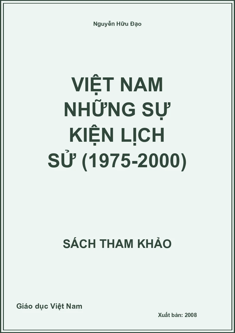Việt Nam những sự kiện Lịch Sử (1975-2000)