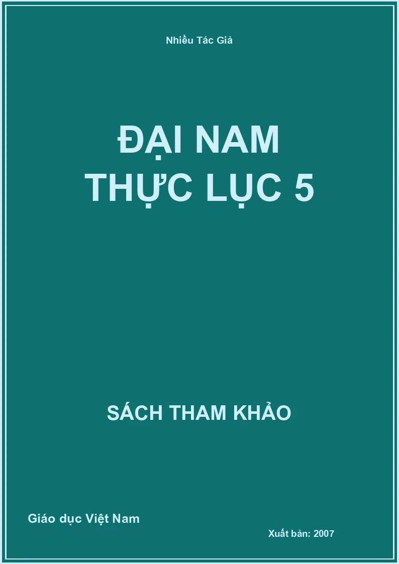 Đại Nam thực lục 5