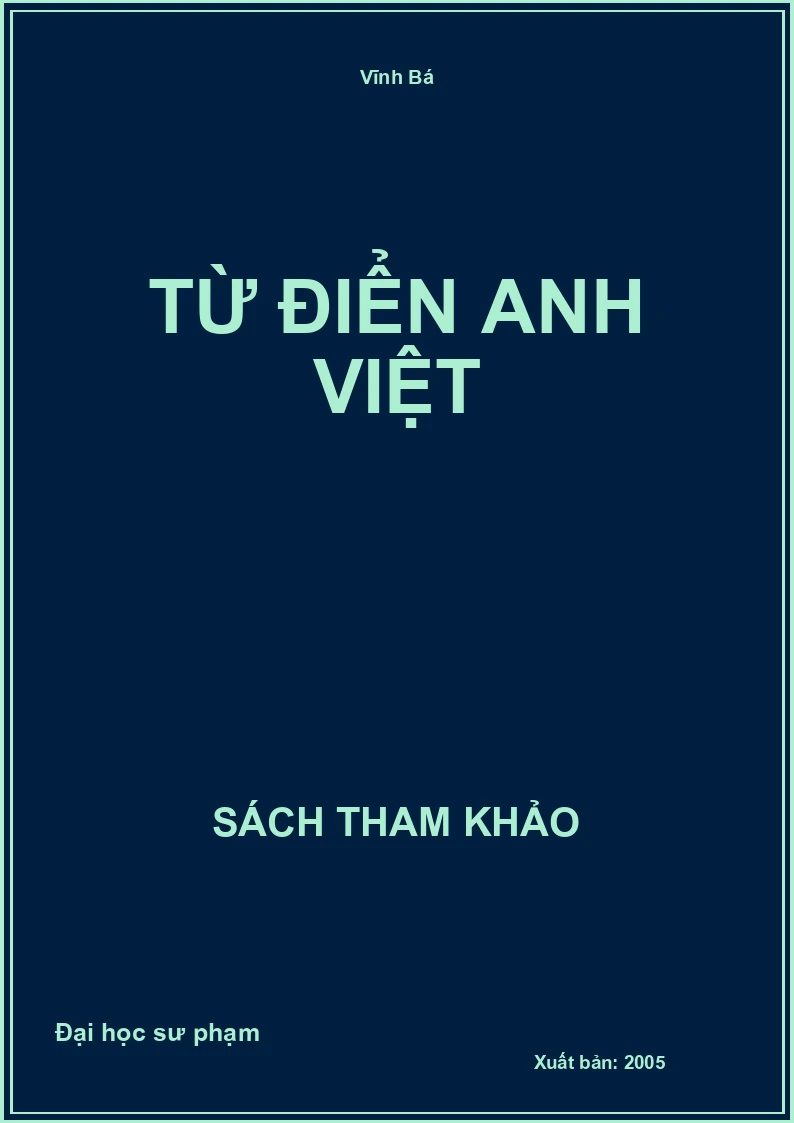 Từ điển Anh Việt