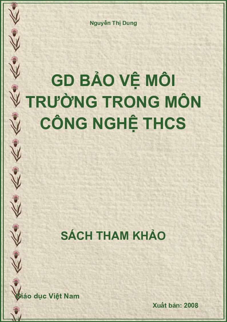 GD bảo vệ môi trường trong môn công nghệ THCS