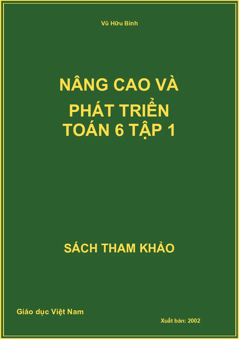 Nâng cao và phát triển toán 6 tập 1