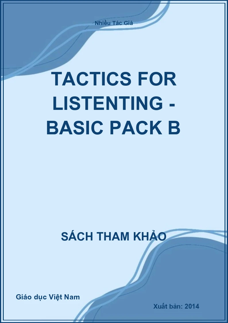 Tactics for listenting - Basic Pack B