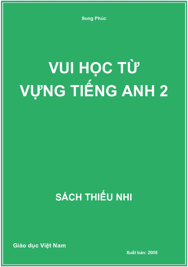 Vui học từ vựng tiếng anh 2