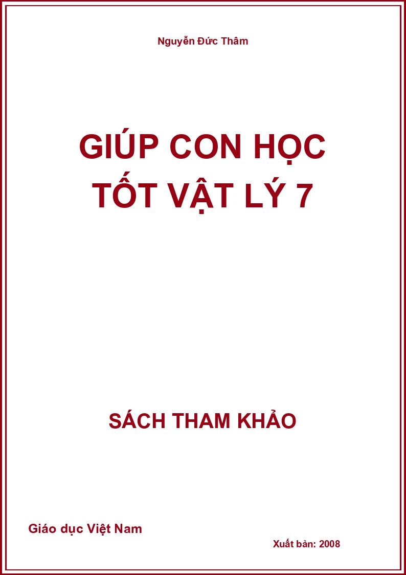 Giúp con học tốt vật lý 7