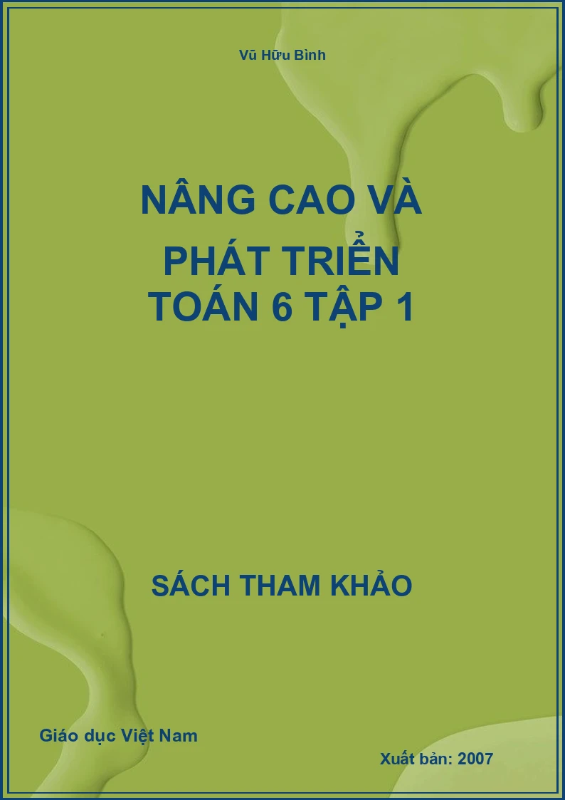 Nâng cao và phát triển toán 6 tập 1