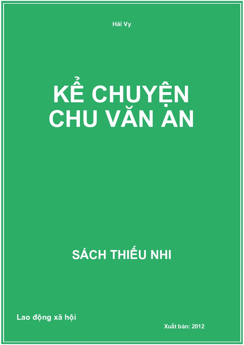 Kể chuyện Chu Văn An