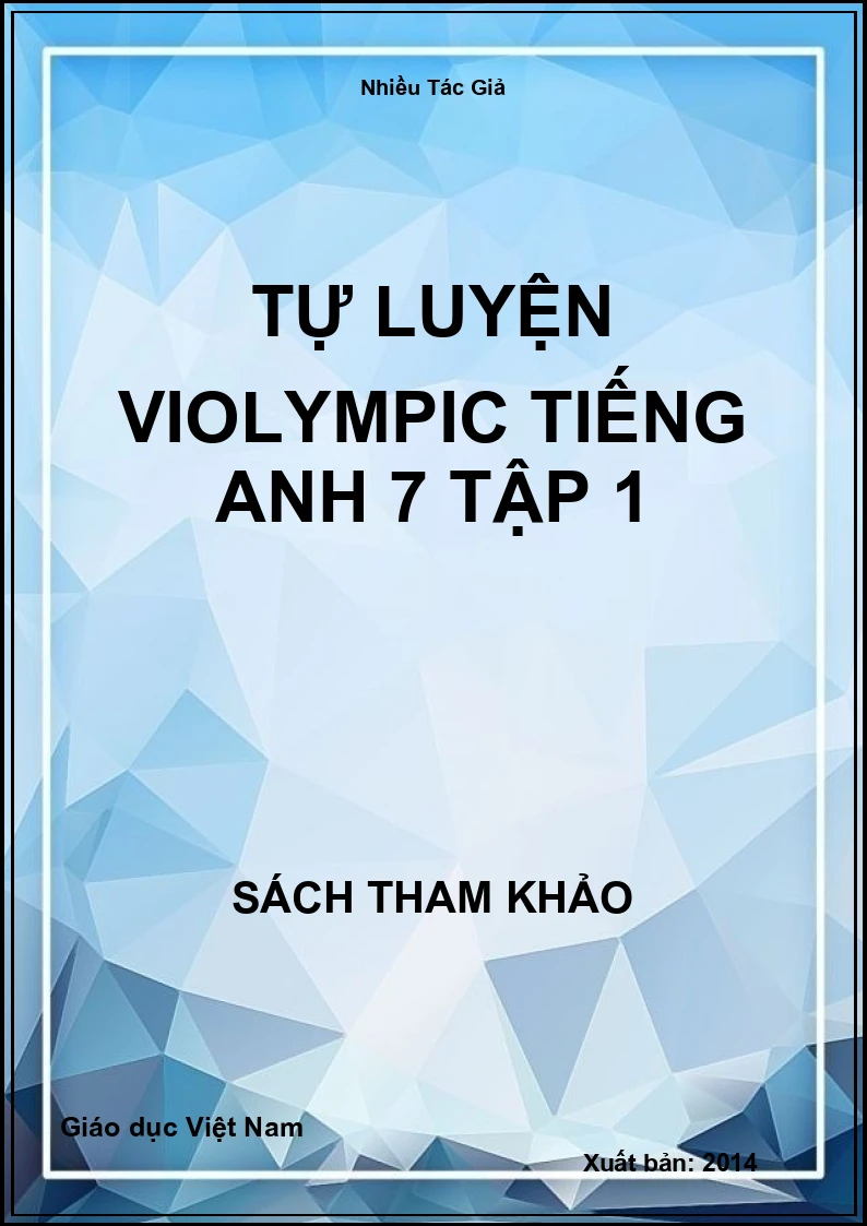 Tự luyện Violympic Tiếng anh 7 tập 1