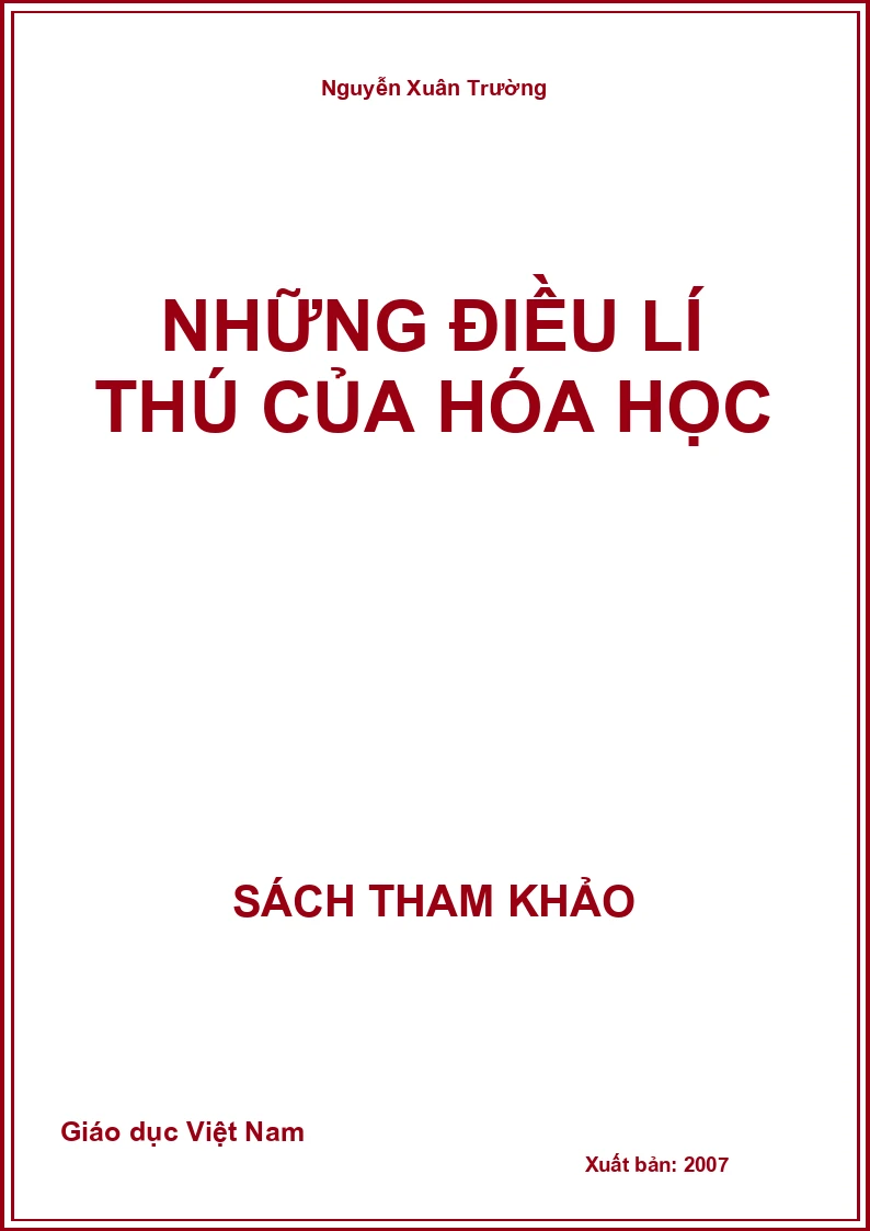 Những điều lí thú của hóa học