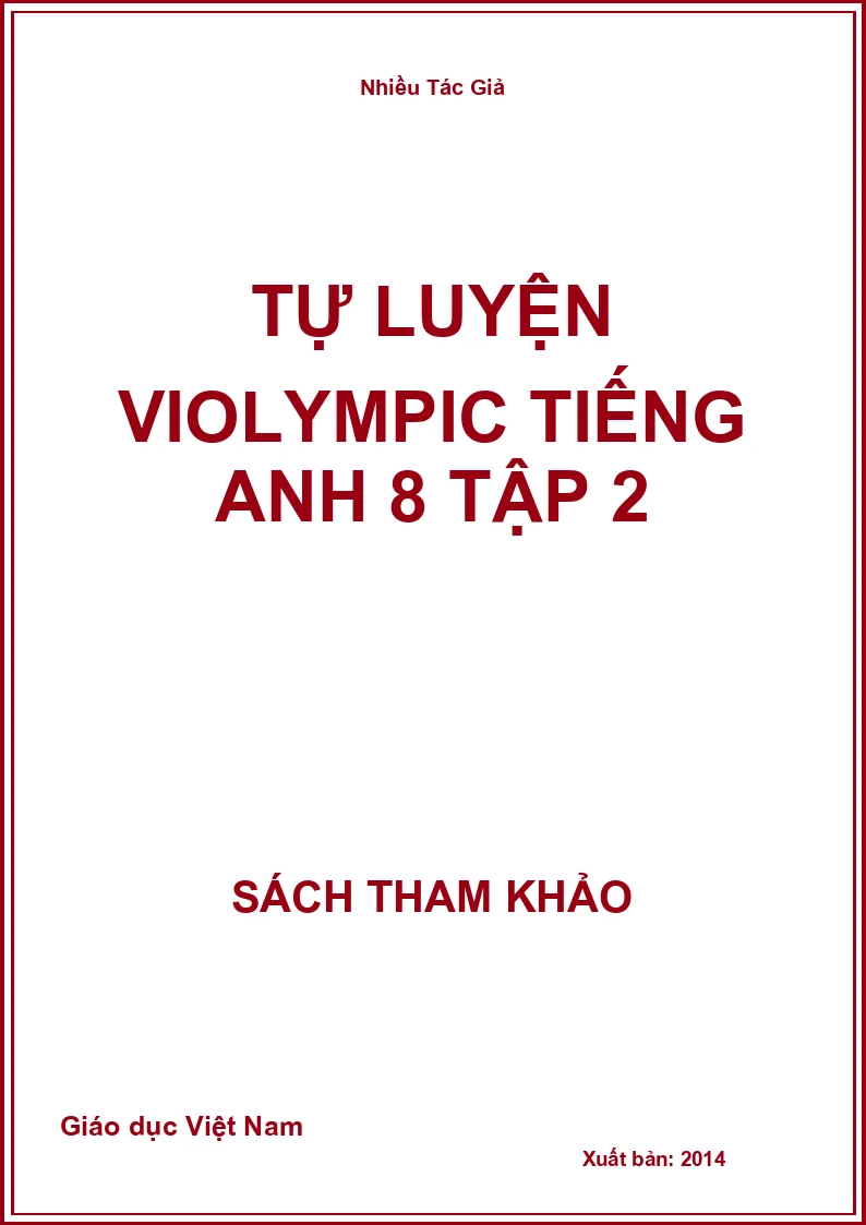 Tự luyện Violympic Tiếng anh 8 tập 2