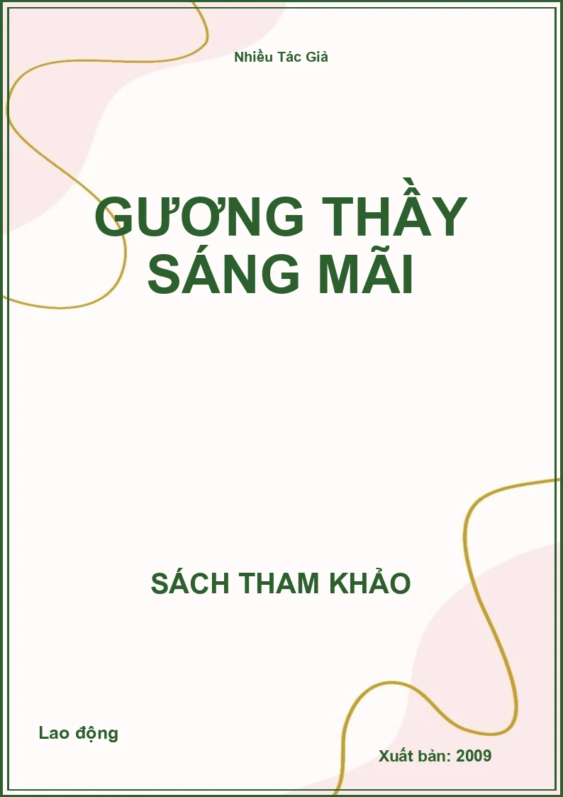 Gương thầy sáng mãi