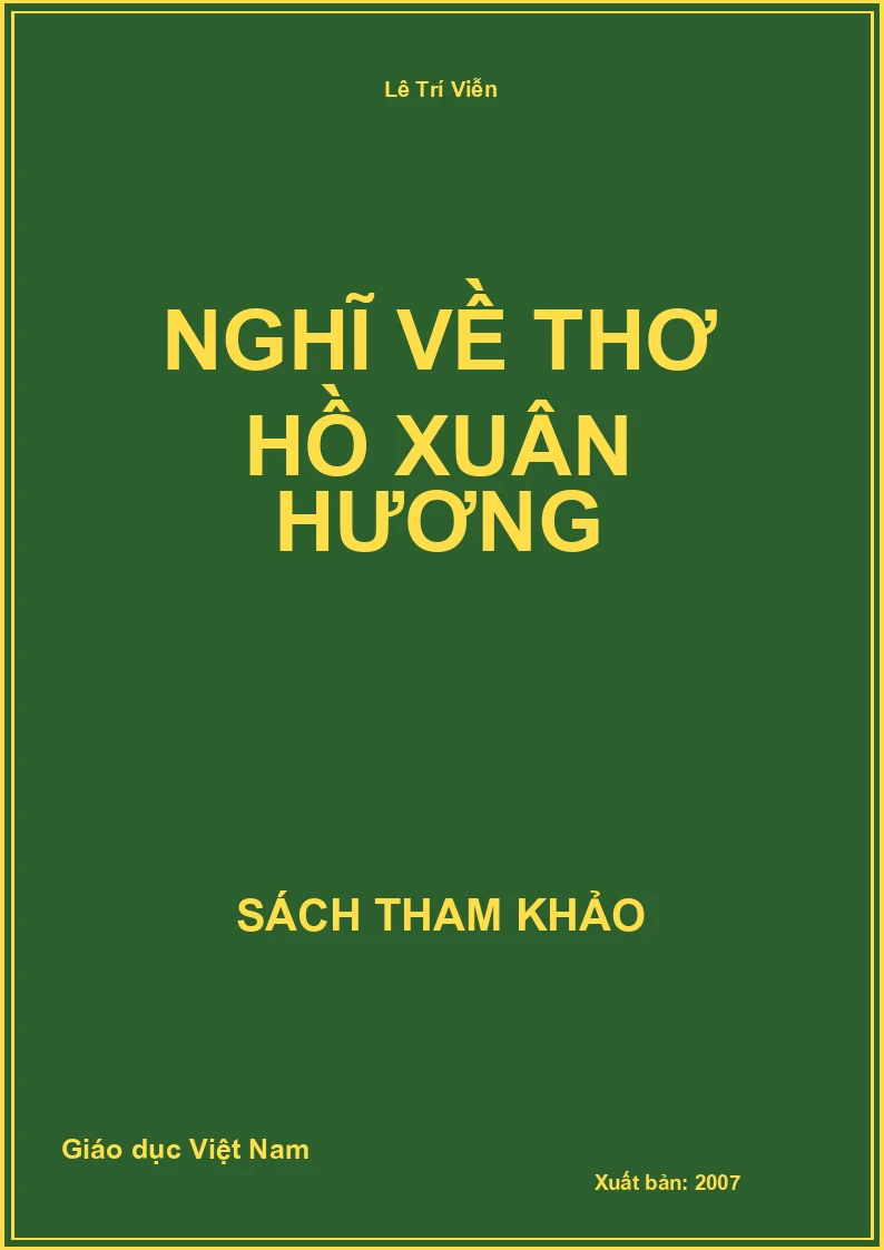 Nghĩ về thơ Hồ Xuân Hương