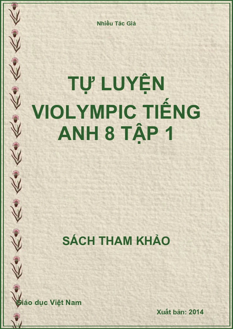 Tự luyện Violympic Tiếng anh 8 tập 1