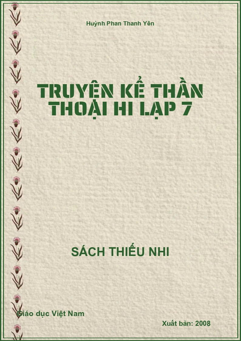 Truyện kể thần thoại Hi Lạp 7