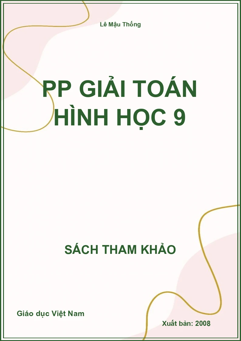 PP giải toán hình học 9