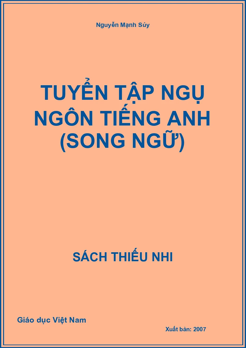 Tuyển tập ngụ ngôn tiếng anh (song ngữ)