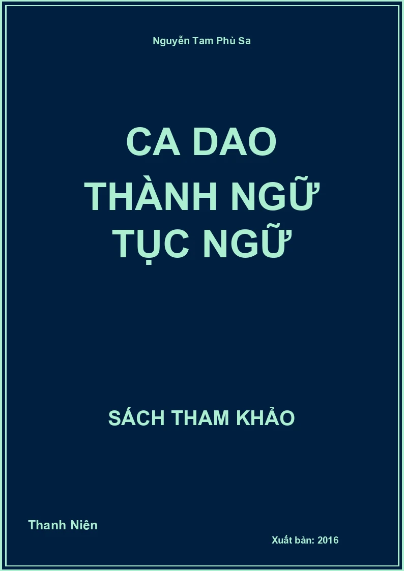 Ca dao thành ngữ tục ngữ