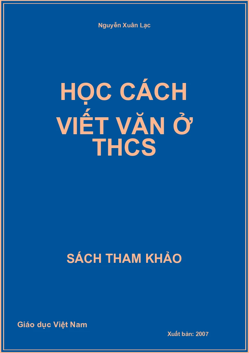 Học cách viết văn ở THCS