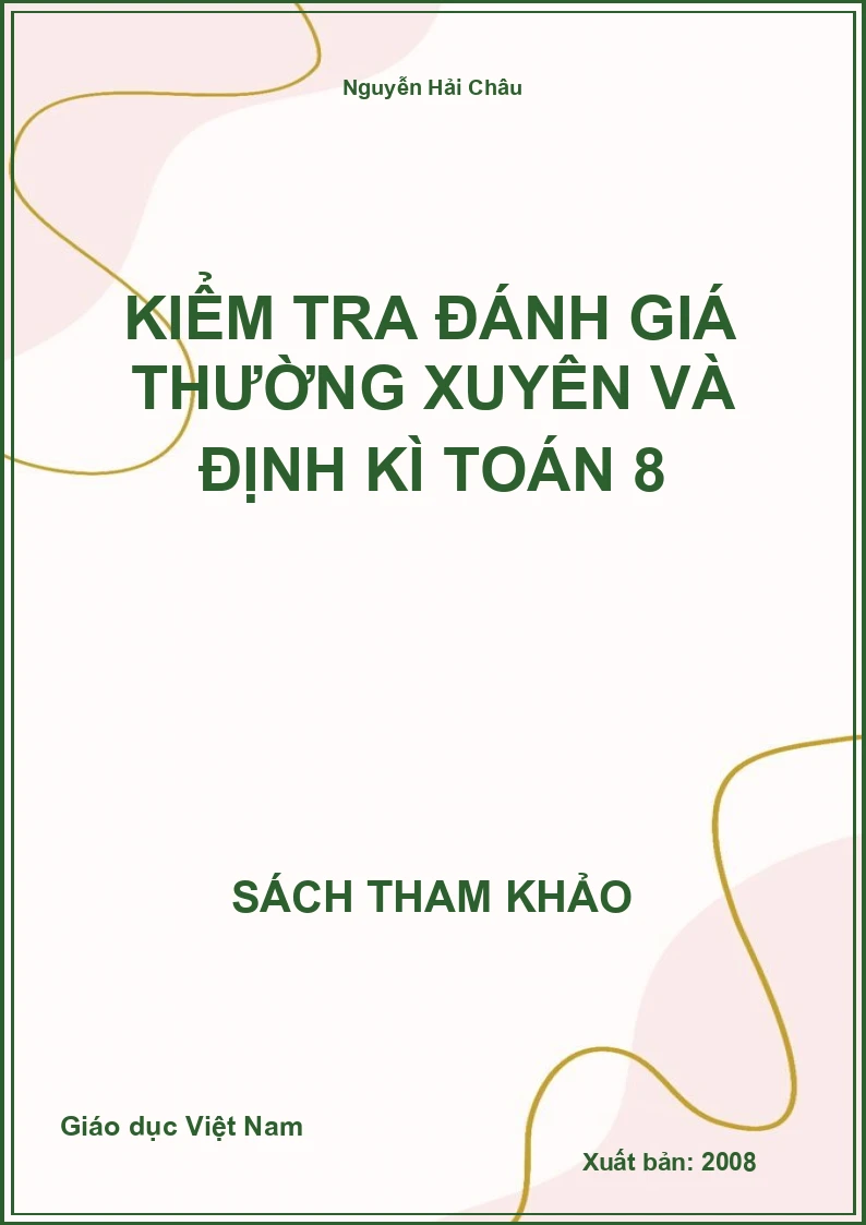 Kiểm tra đánh giá thường xuyên và định kì toán 8