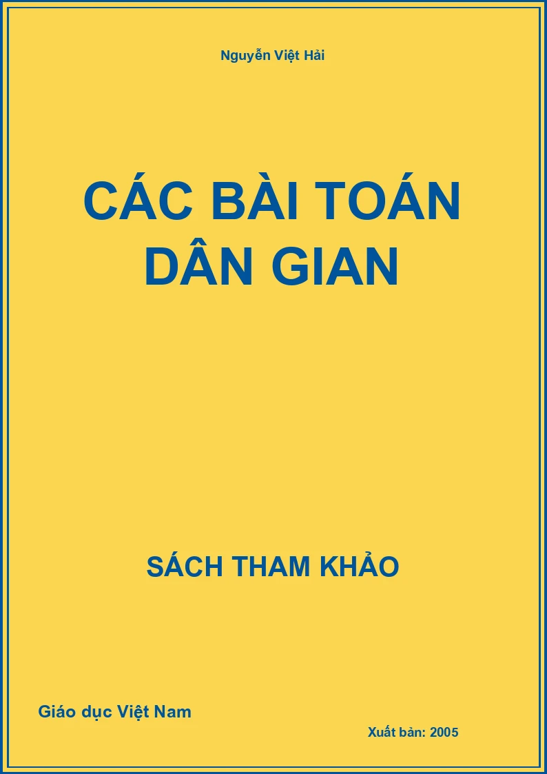 Các bài toán dân gian