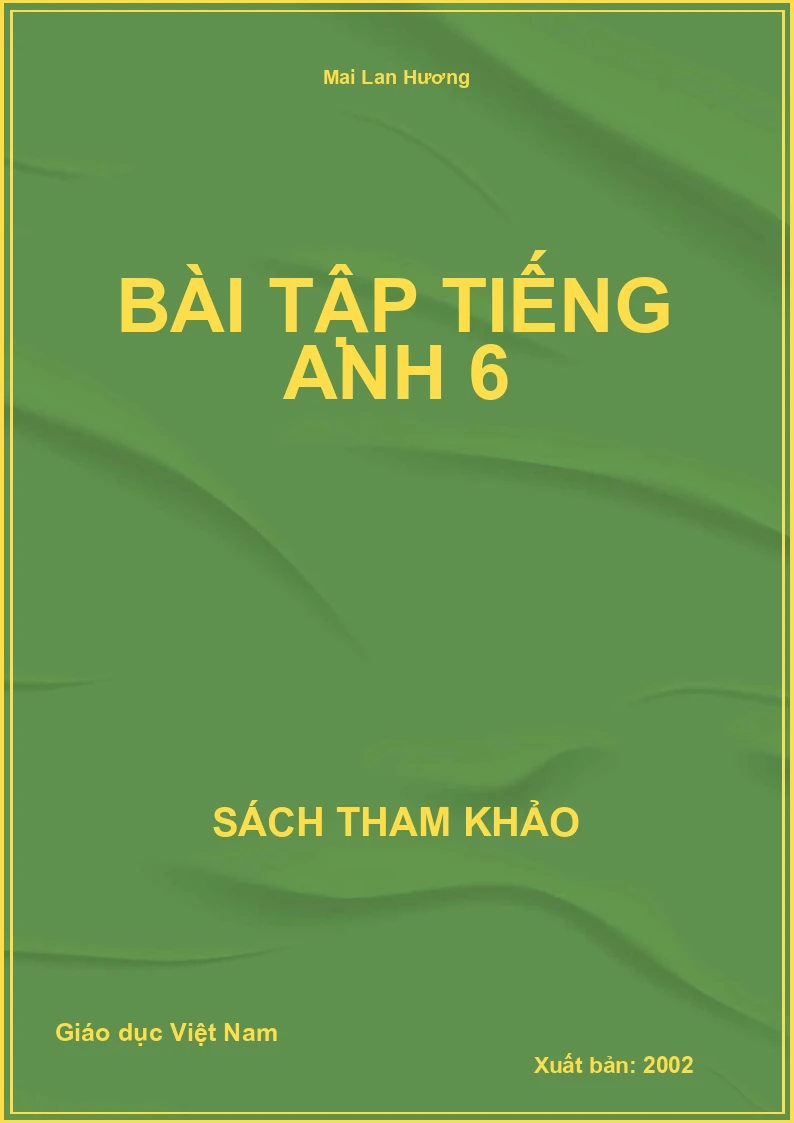 Bài tập tiếng anh 6