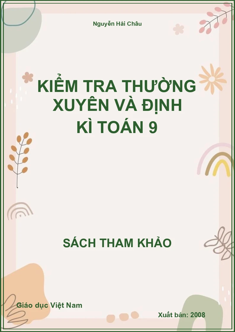 Kiểm tra thường xuyên và định kì toán 9
