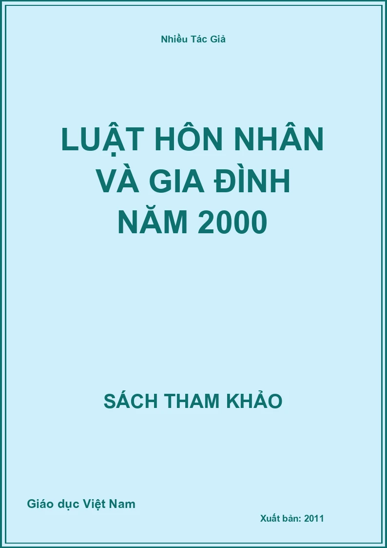 Luật hôn nhân và gia đình năm 2000