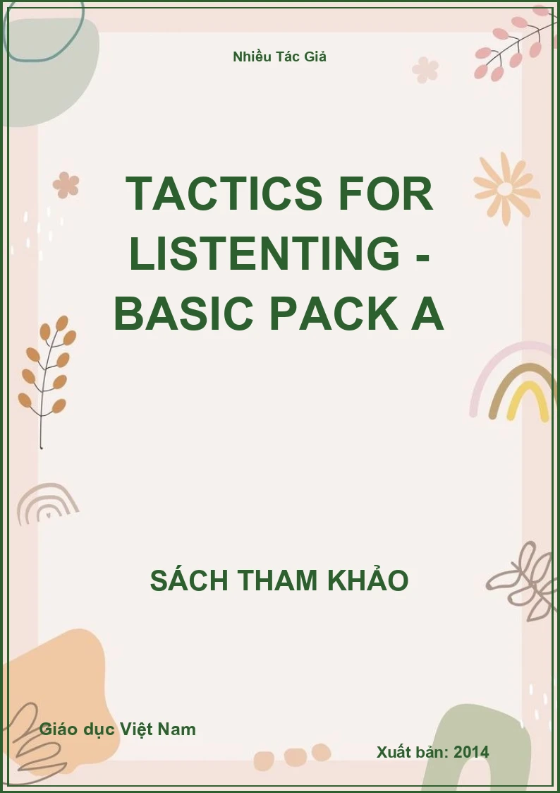 Tactics for listenting - Basic Pack A