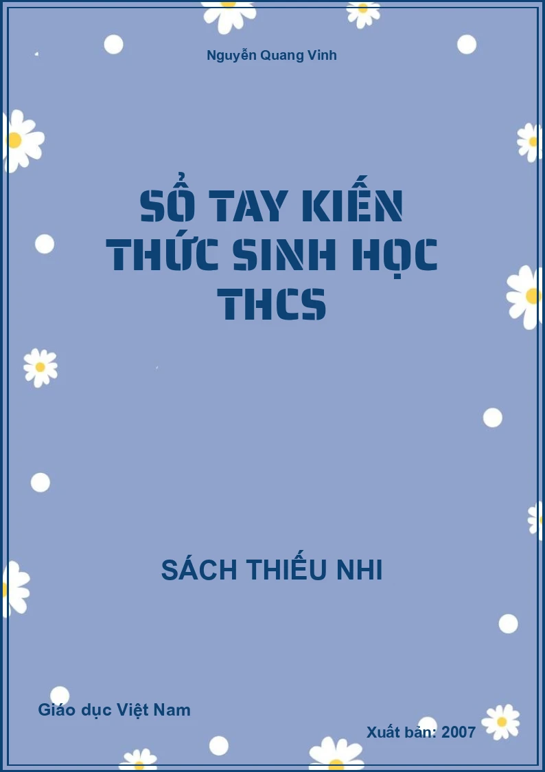 Sổ tay kiến thức sinh học THCS