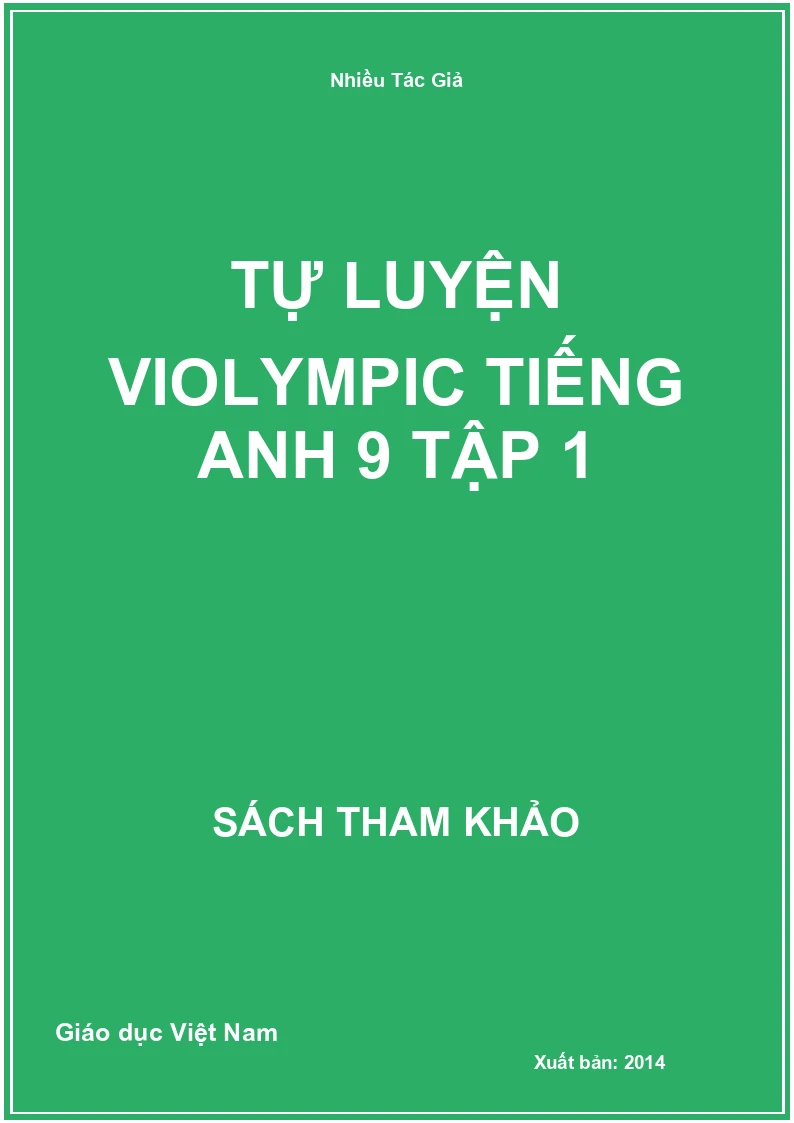 Tự luyện Violympic Tiếng anh 9 tập 1