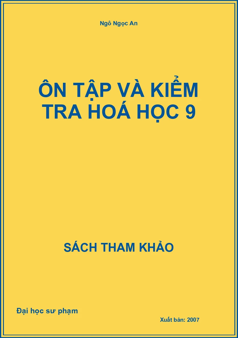 Ôn tập và kiểm tra hoá học 9