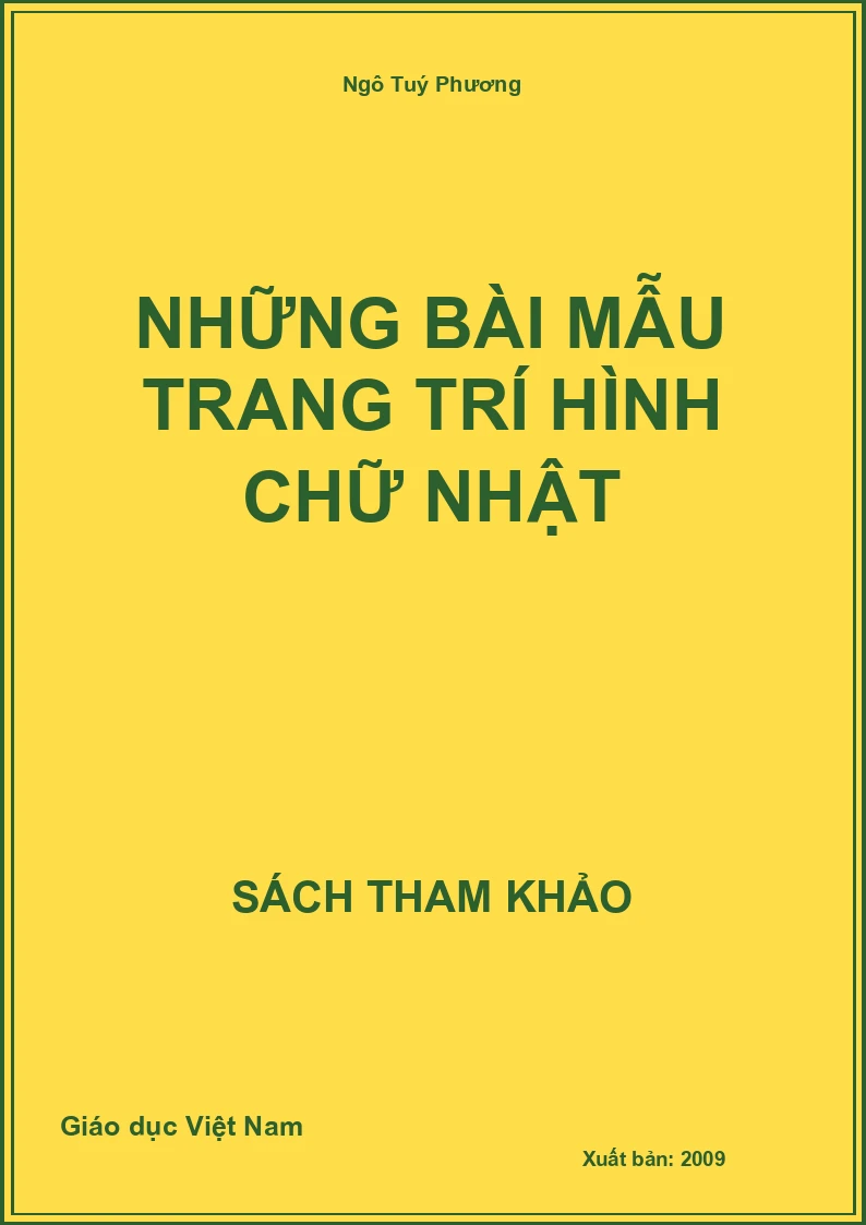 Những bài mẫu trang trí hình chữ nhật