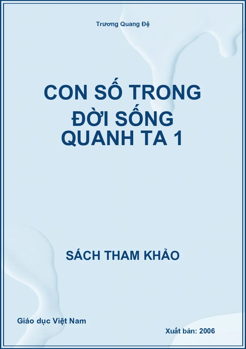 Con số trong đời sống quanh ta 1