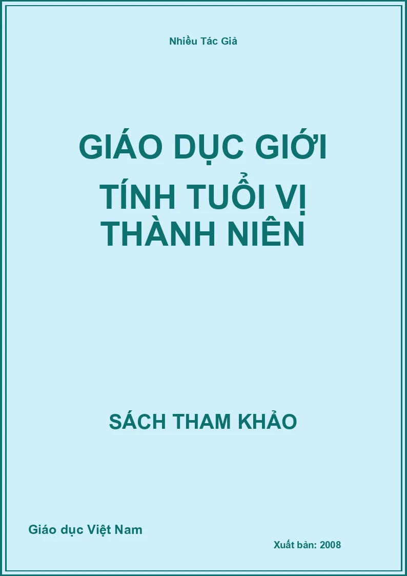 Giáo dục giới tính tuổi vị thành niên