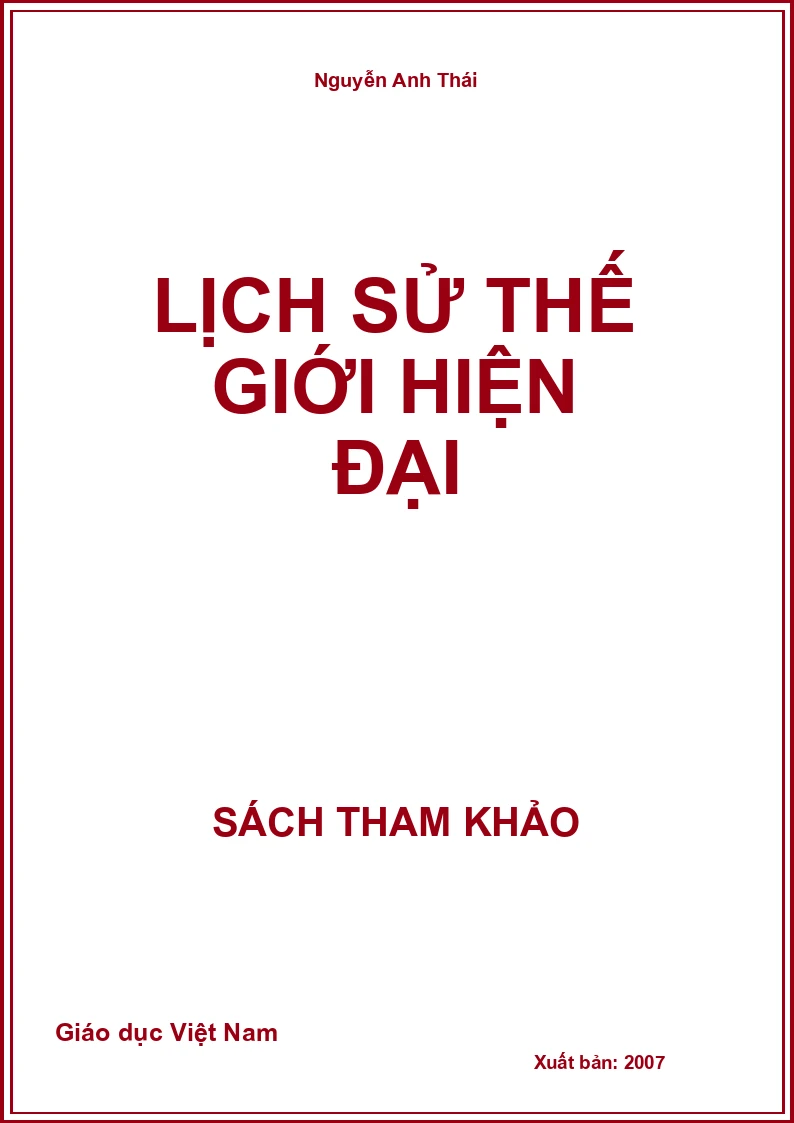 Lịch Sử thế giới hiện đại
