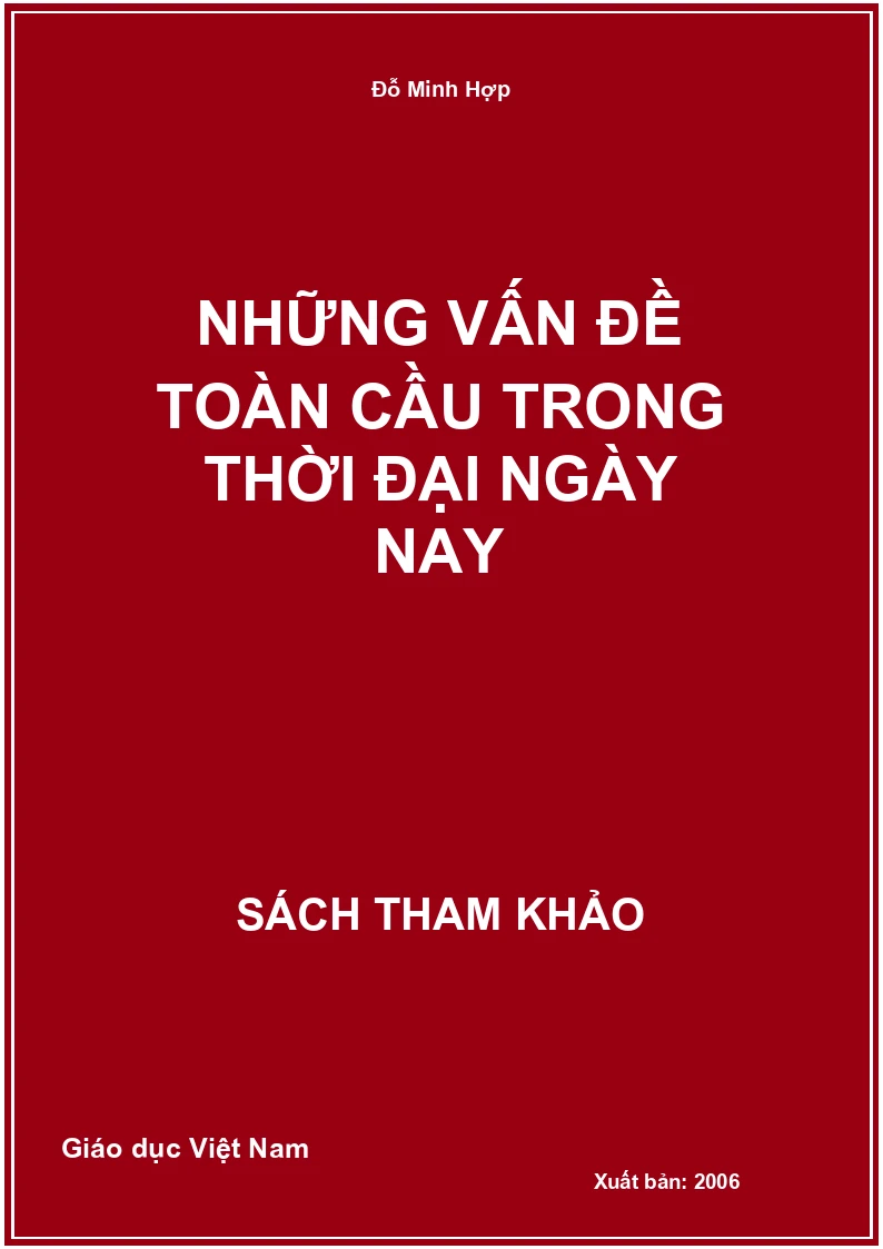 Những vấn đề toàn cầu trong thời đại ngày nay