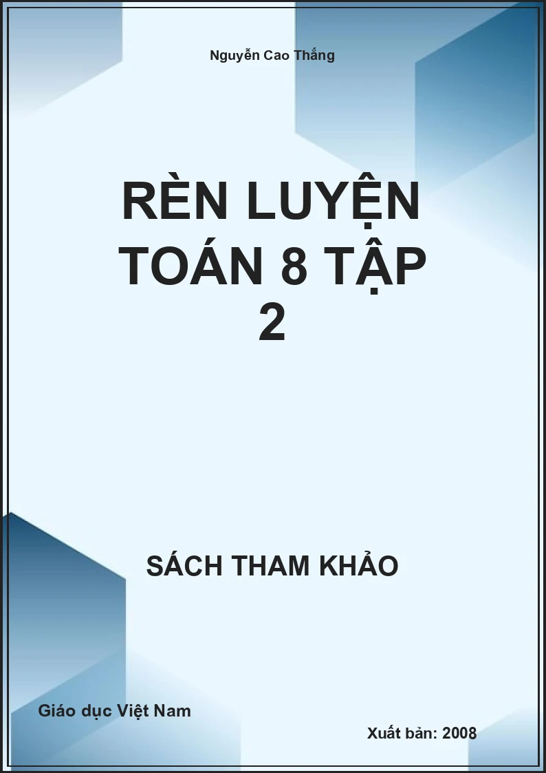 Rèn luyện toán 8 tập 2