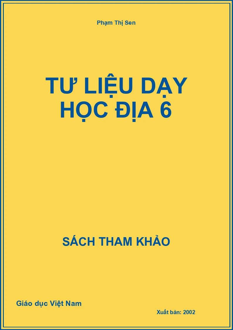 Tư liệu dạy học địa 6