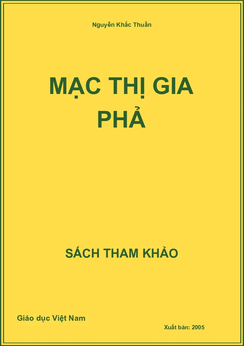 Mạc thị gia phả