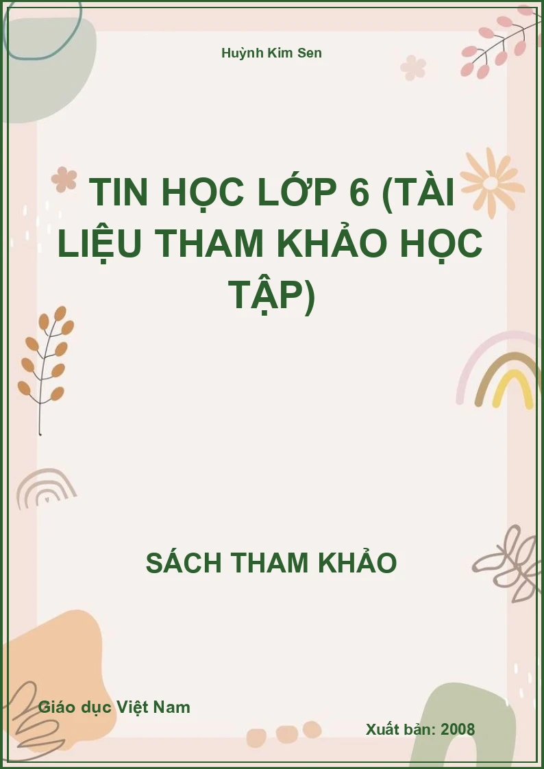 Tin học lớp 6 (tài liệu tham khảo học tập)