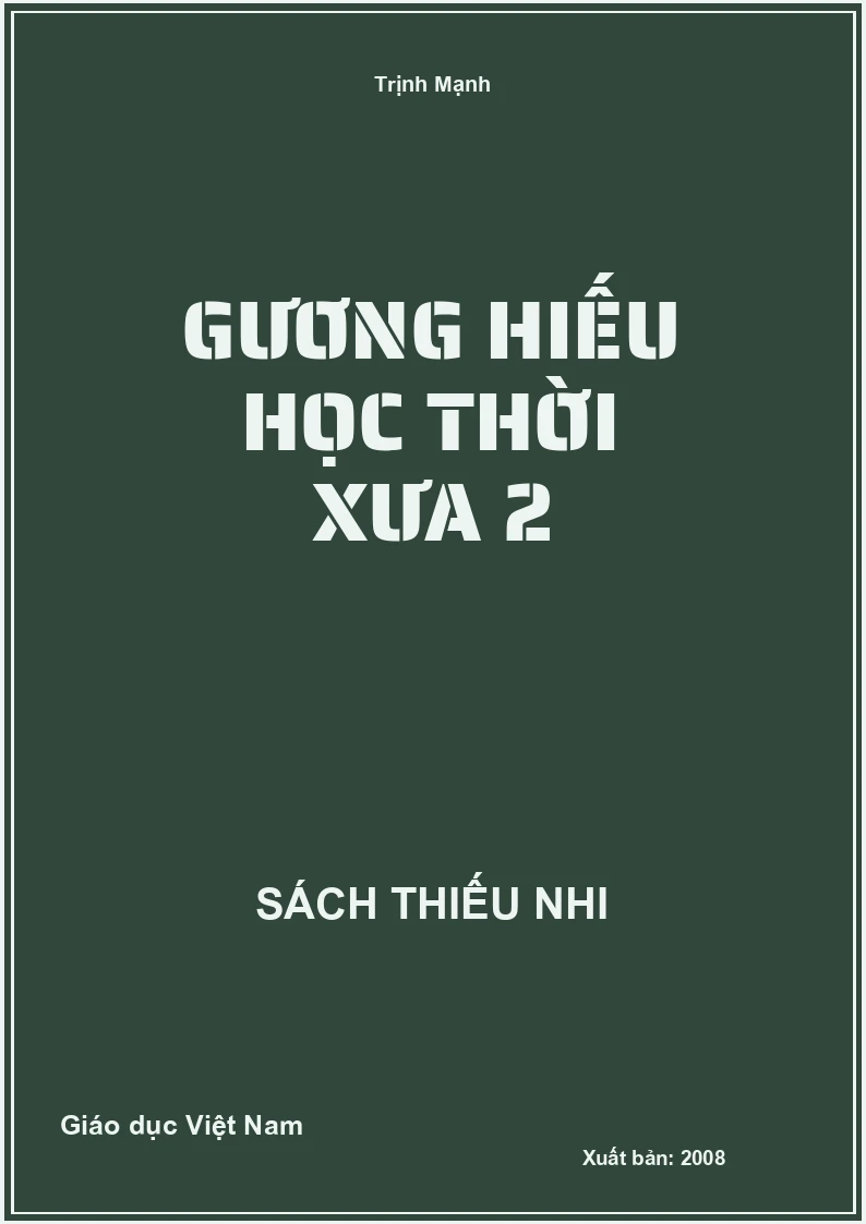 Gương hiếu học thời xưa 2