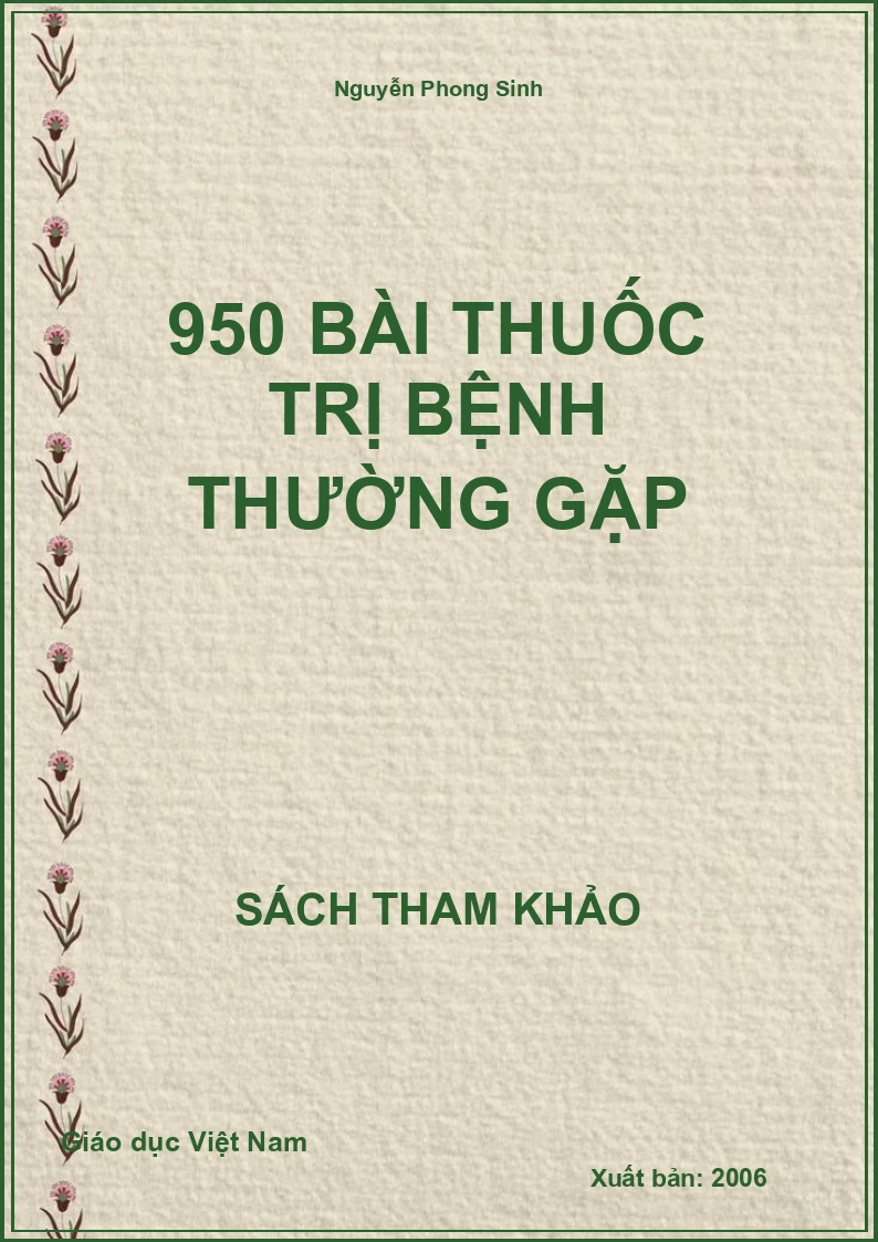 950 bài thuốc trị bệnh thường gặp