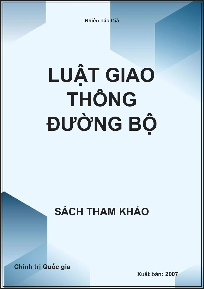 Luật giao thông đường bộ