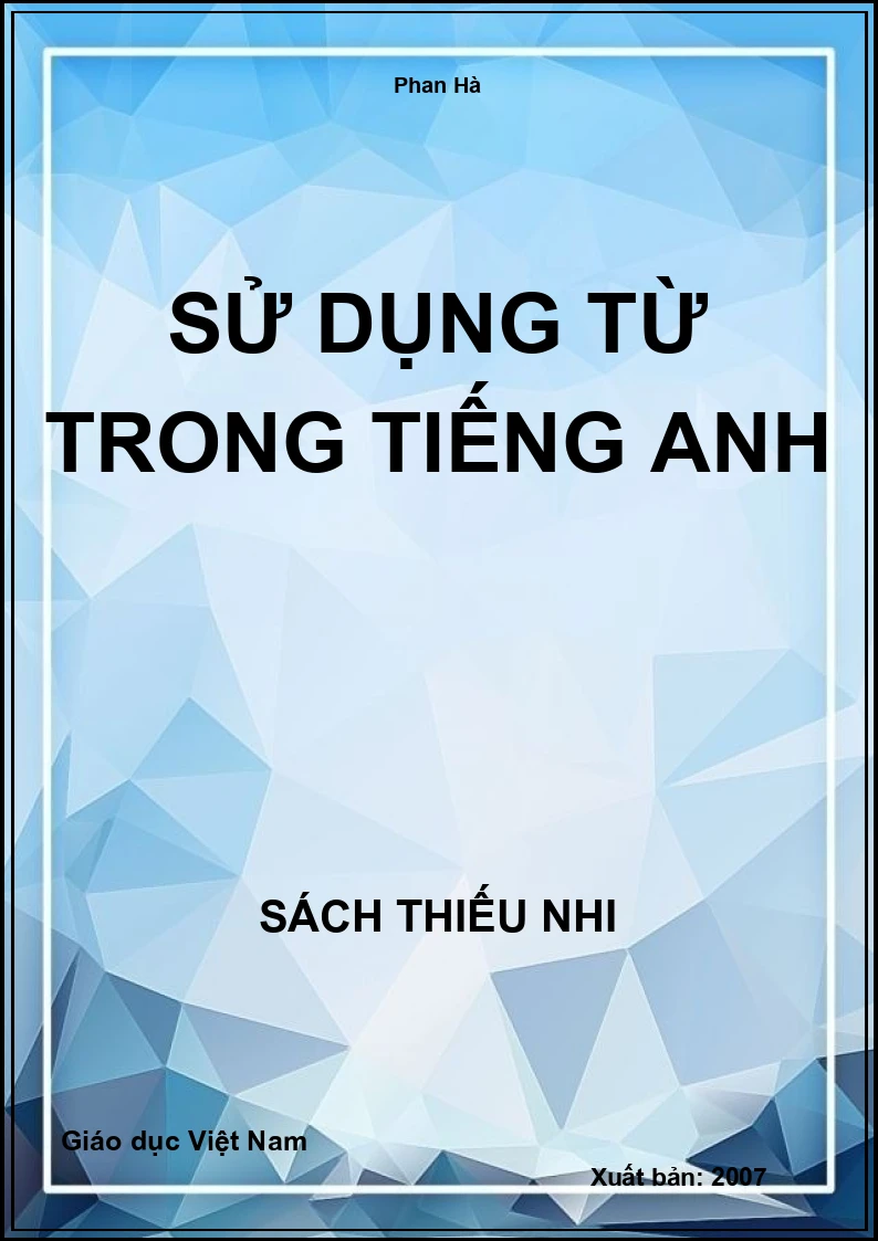 Sử dụng từ trong tiếng anh