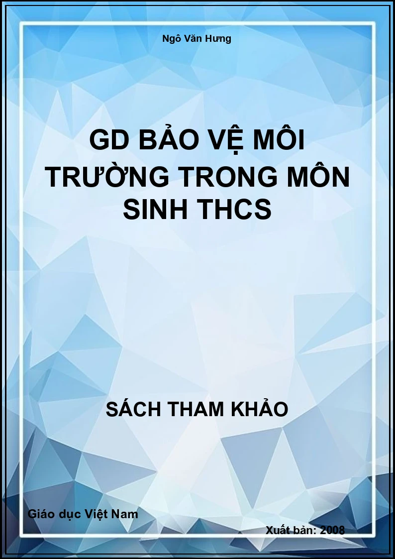 GD bảo vệ môi trường trong môn sinh THCS